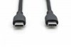 Digitus Kabel połączeniowy silikonowy USB-C - USB-C, USB 2.0 60W, 0,5m Czarny